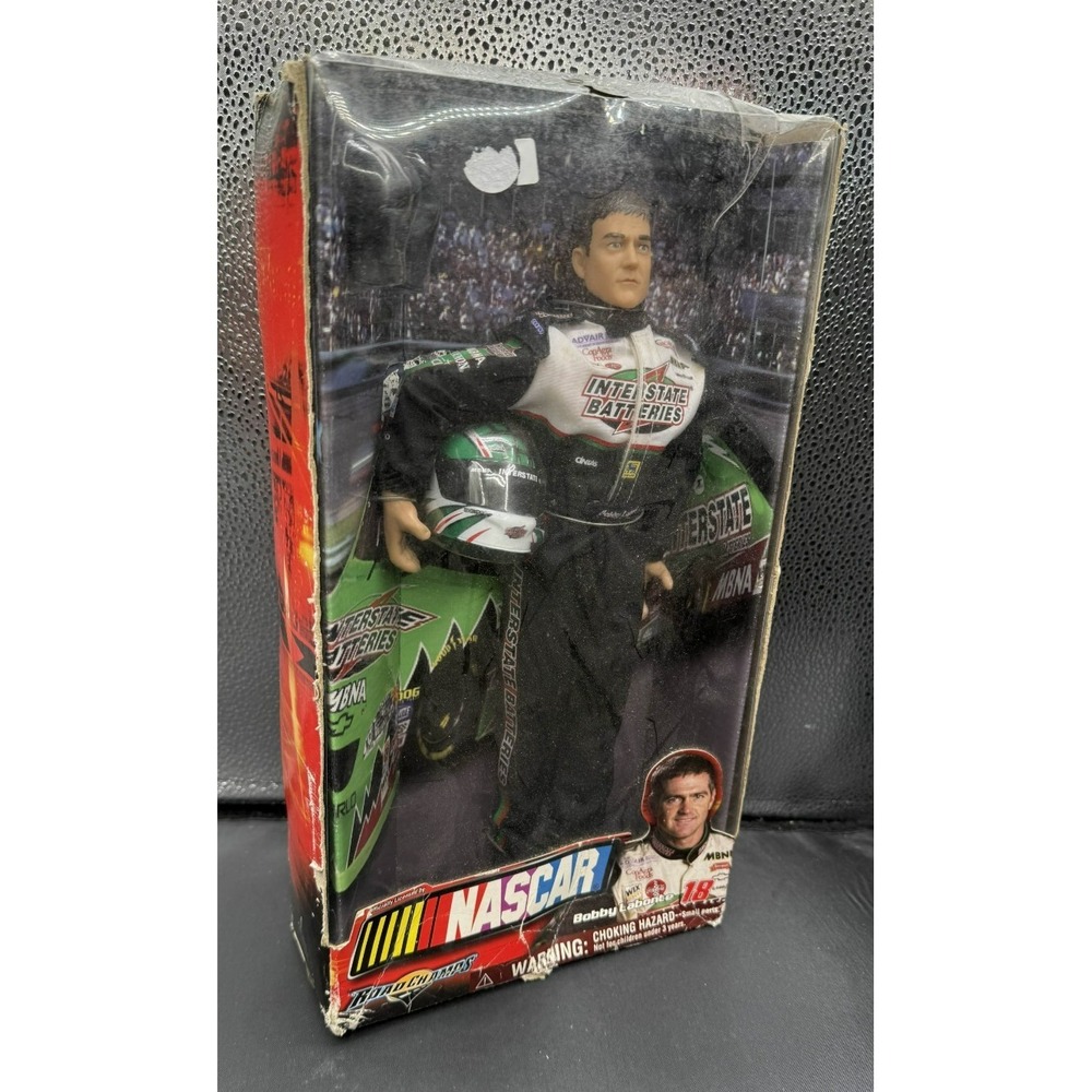 Vintage 2003 Bobby‎ Labonte #18 NASCAR Action Figure Road Champs Jakks Pacific